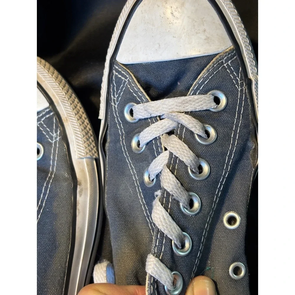 Converse Chuck Taylor All Star Low Top Navy Blue Sneakers M9697 Mens 5 Womens 7 - Picture 8 of 9